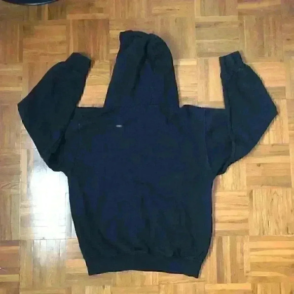 santa monica black hoodie labeled adults small may fit youth xl - Picture 2 of 5